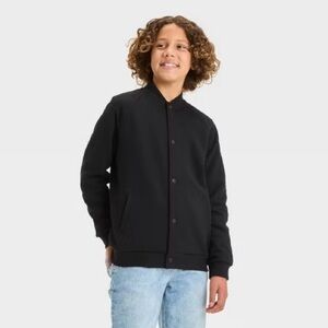 art class - Boys’ Button-Up Bomber Jacket
